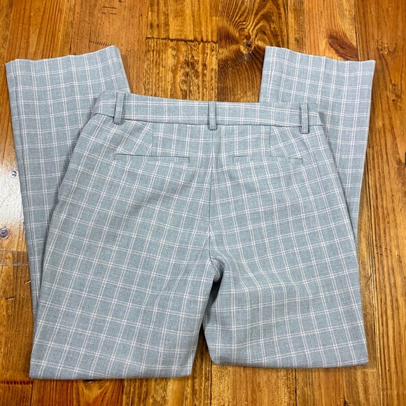 Express Mid Rise Plaid Columnist Barely Boot Pant - Picture 4 of 9